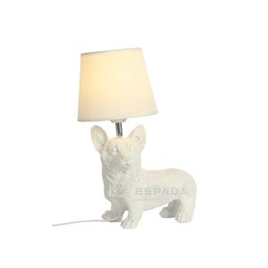Creative Dog Carved Corbi Table Lamp
