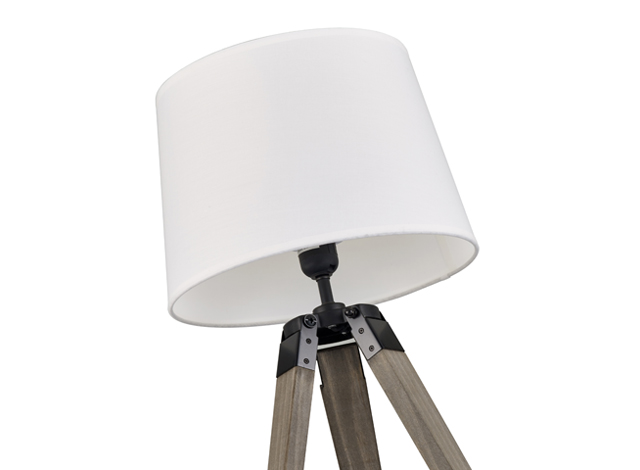 ES487 Industrial Style Tripod Table Lamps With Fabric Shade