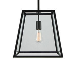 Geometrico Metal e Glass Lanterna Pendant Light per Kitchen